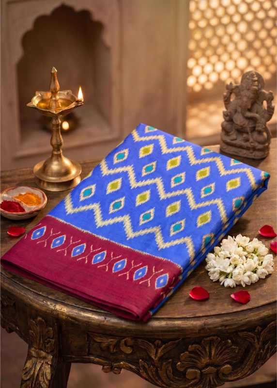 Handloom Silk Ikkat Saree