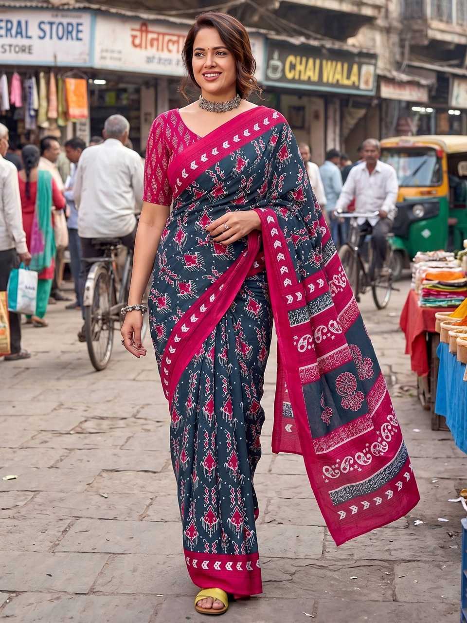Pure Cotton Designer Saree