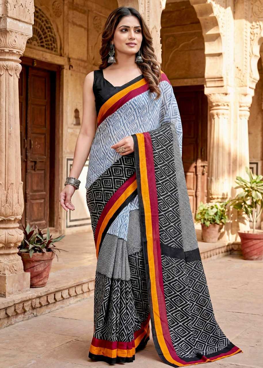 Pure Cotton Designer Saree