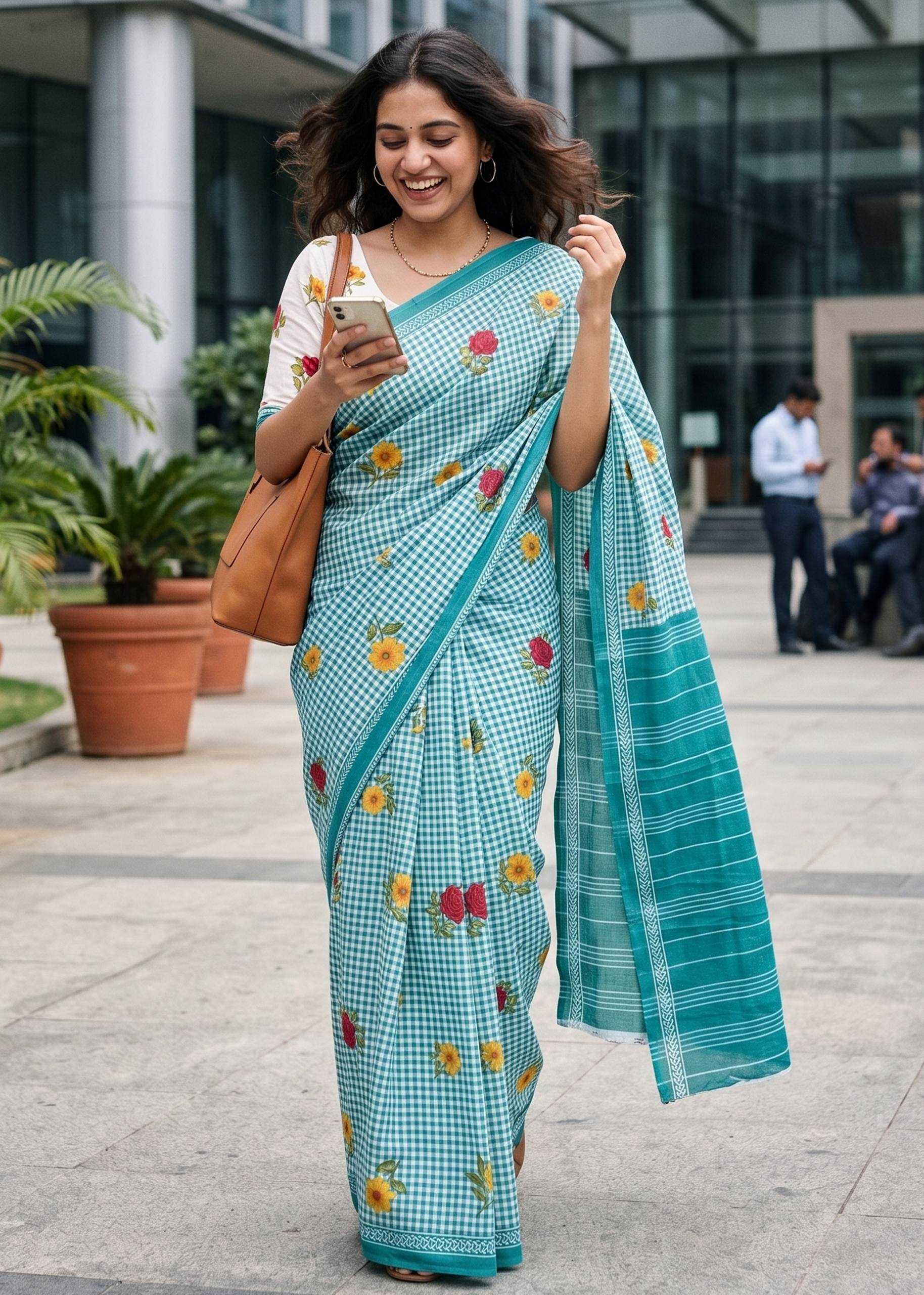 Pure Cotton Designer Saree