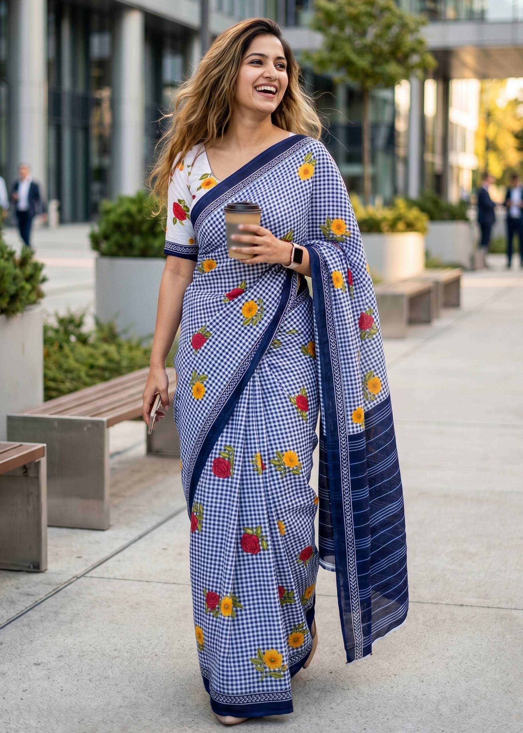Pure Cotton Designer Saree