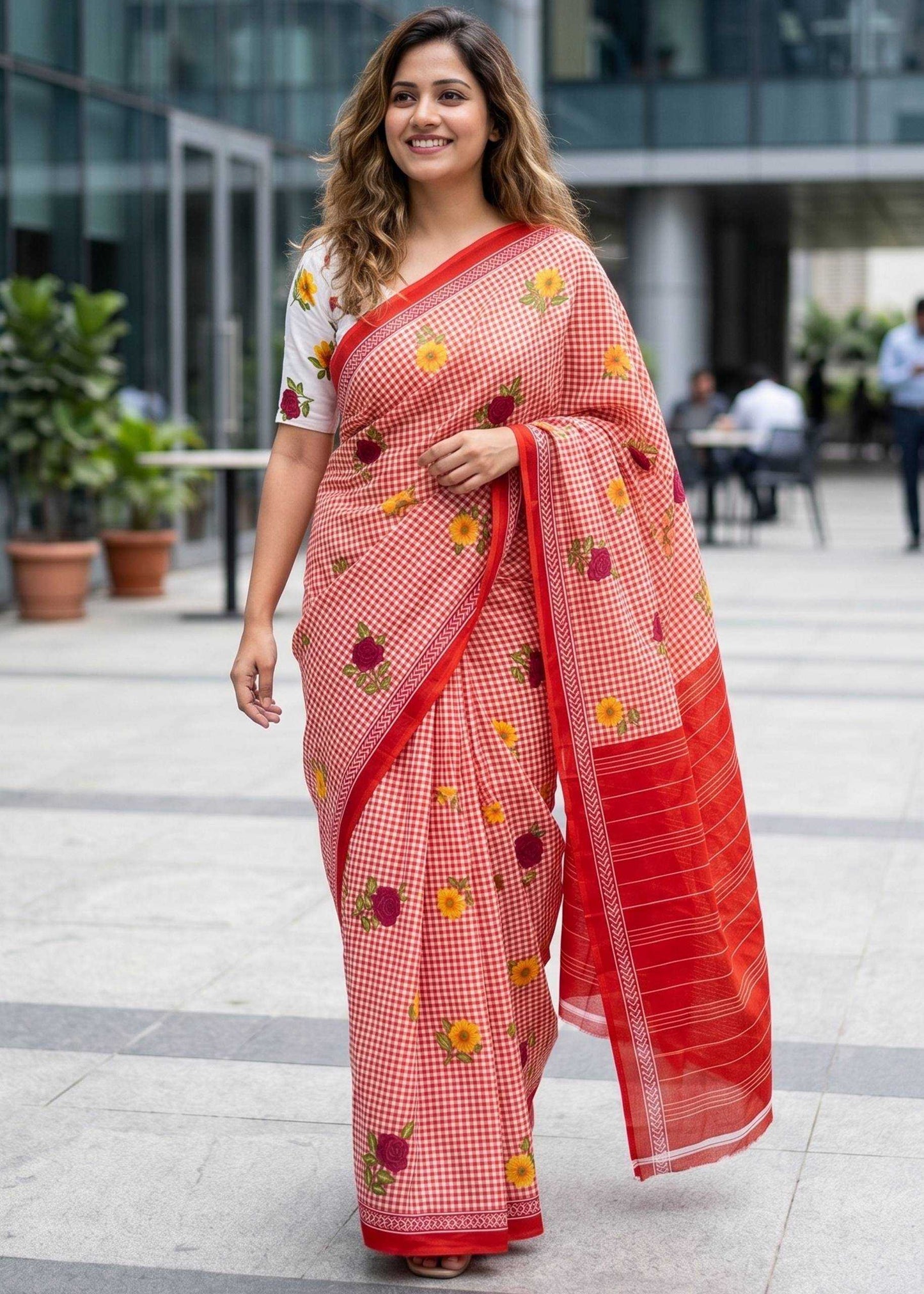 Pure Cotton Designer Saree