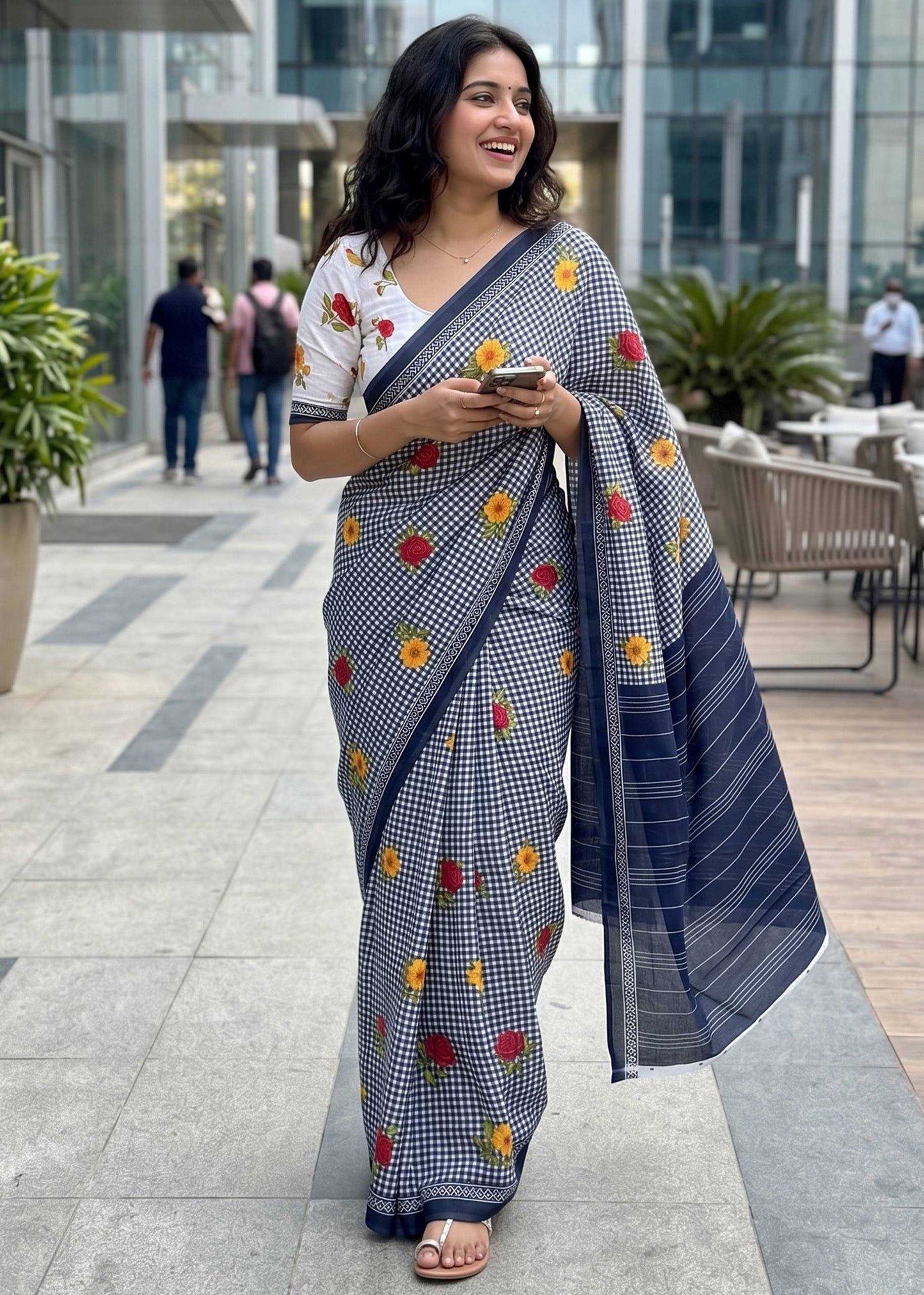Pure Cotton Designer Saree