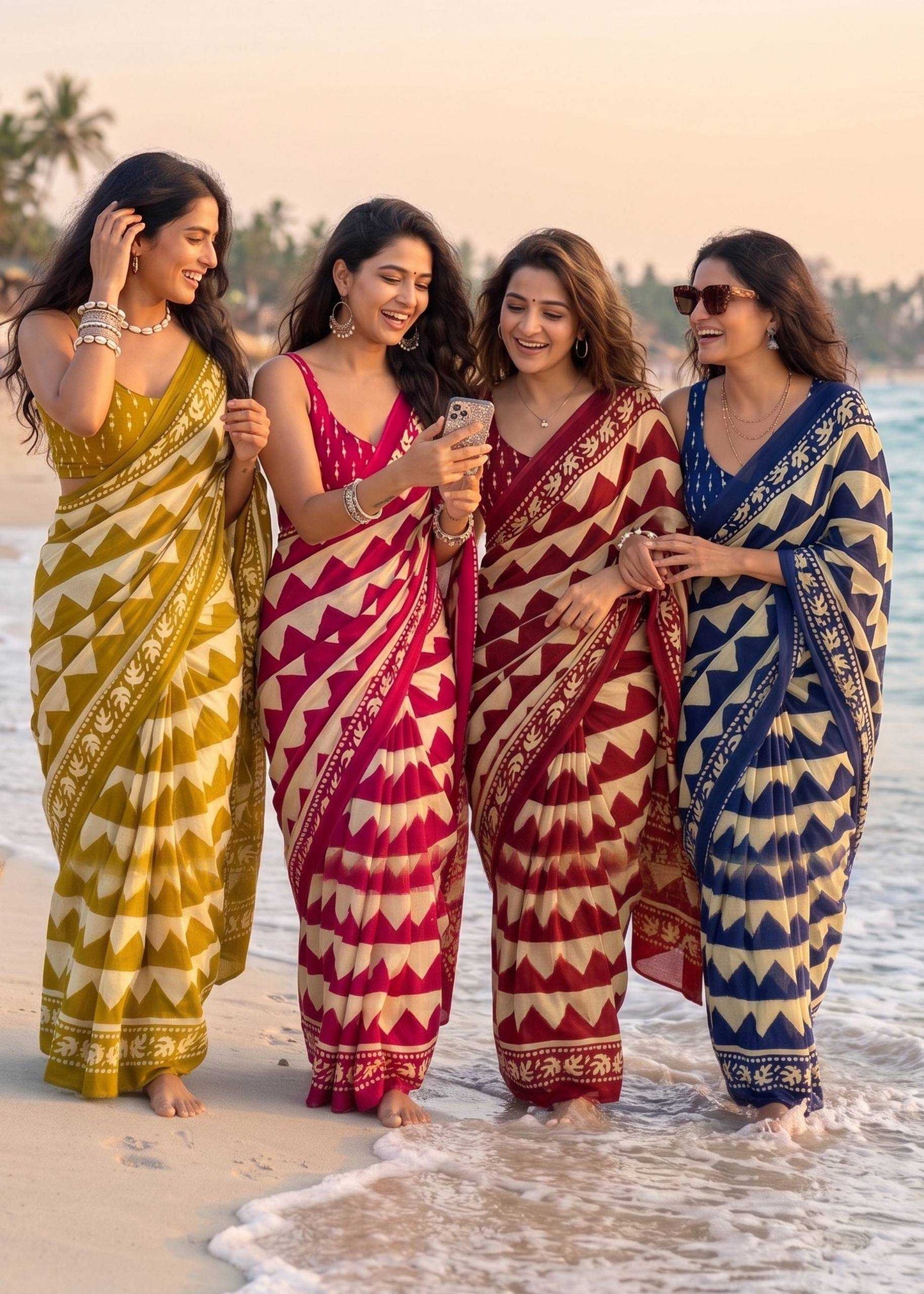 Cotton Hand Work Saree