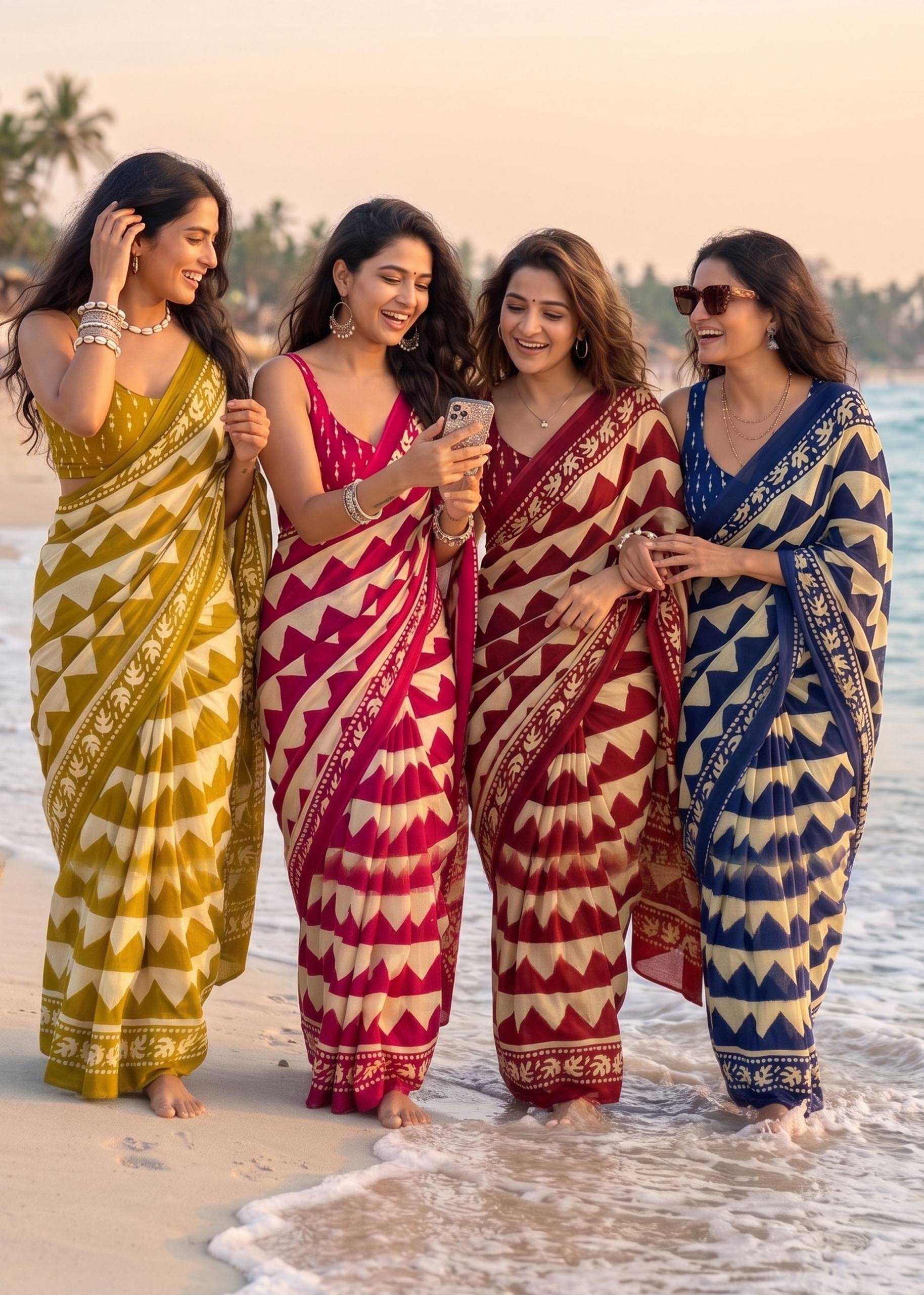 Cotton Hand Work Saree