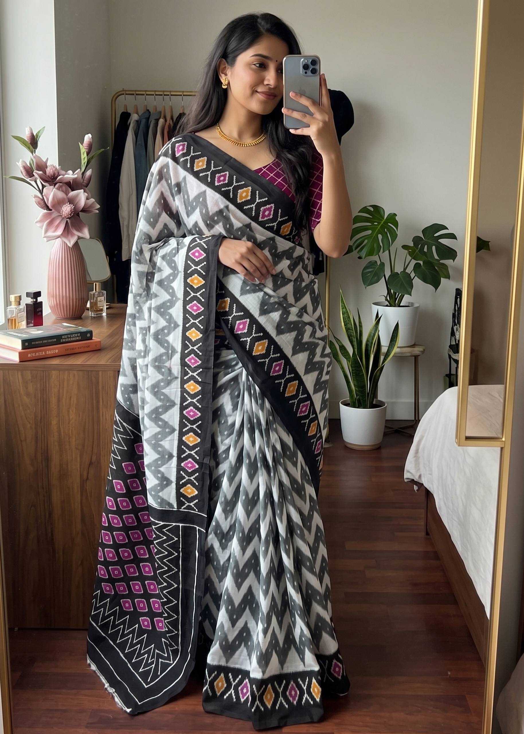 Cotton Printed Saree