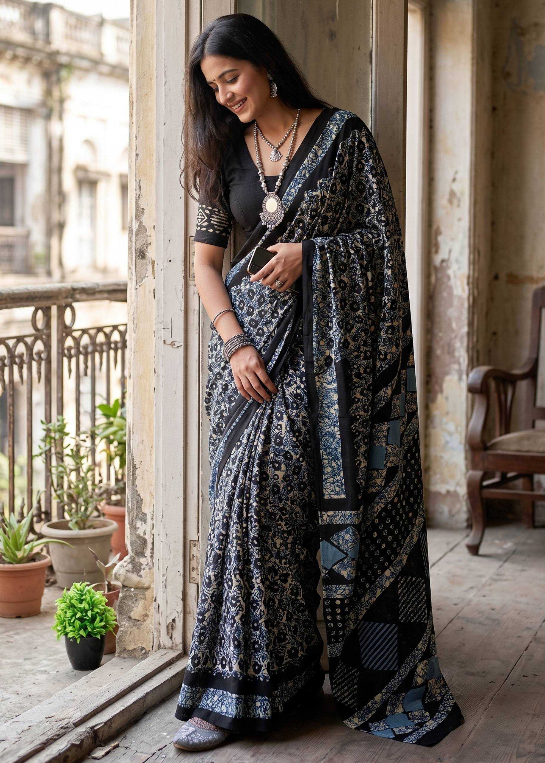 Batik Designer Saree