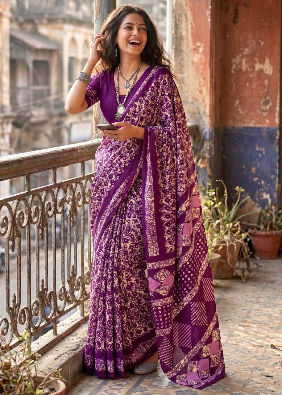 Batik Designer Saree