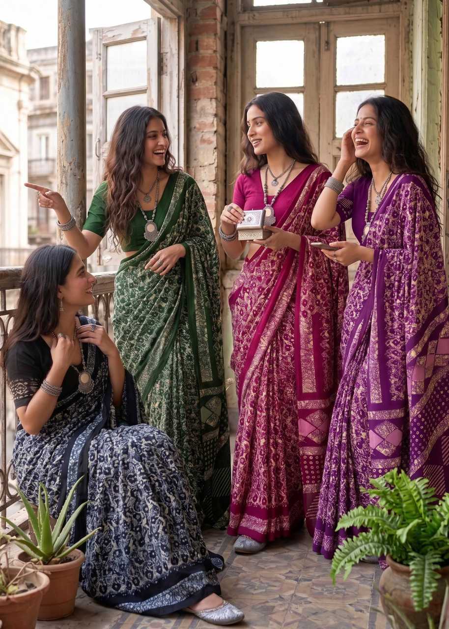 Batik Designer Saree