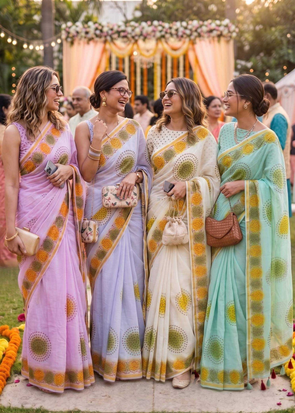 Cotton Zari Border Saree