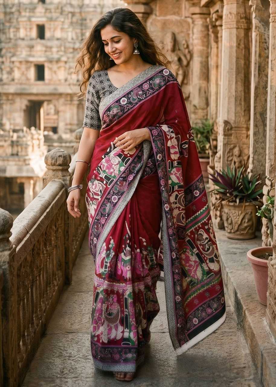Cotton Printed Saree