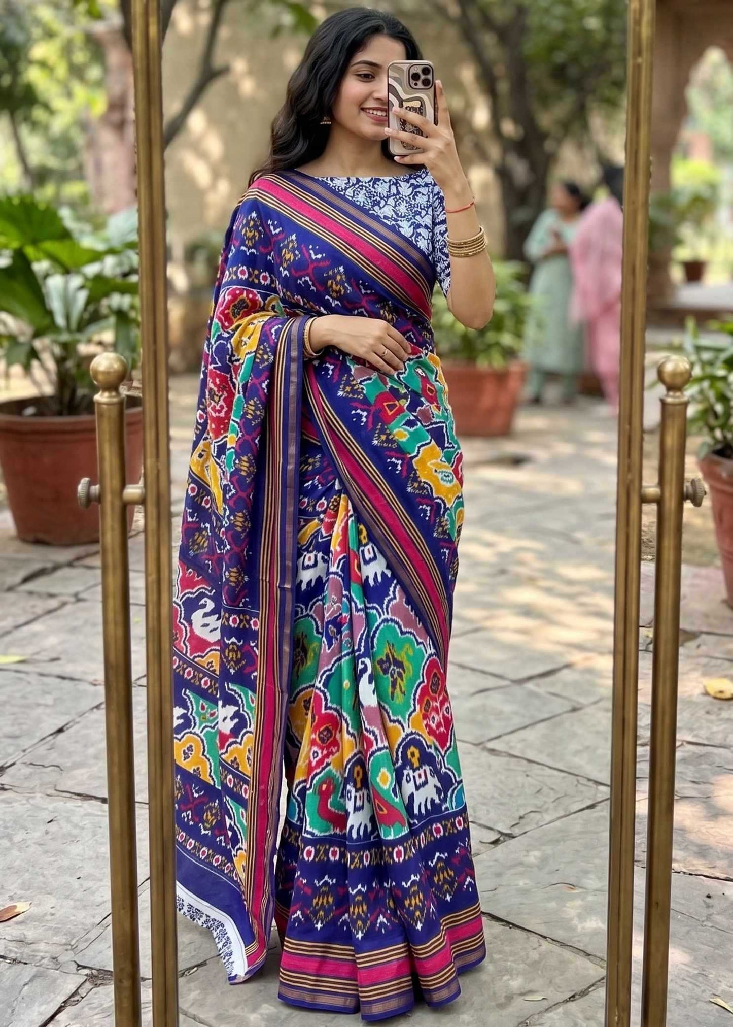Cotton Zari Border Saree