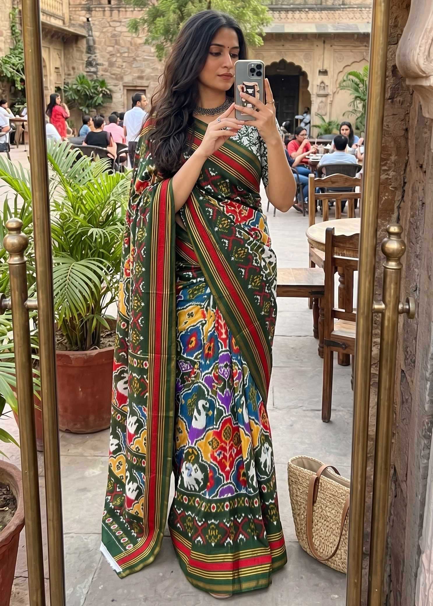 Cotton Zari Border Saree