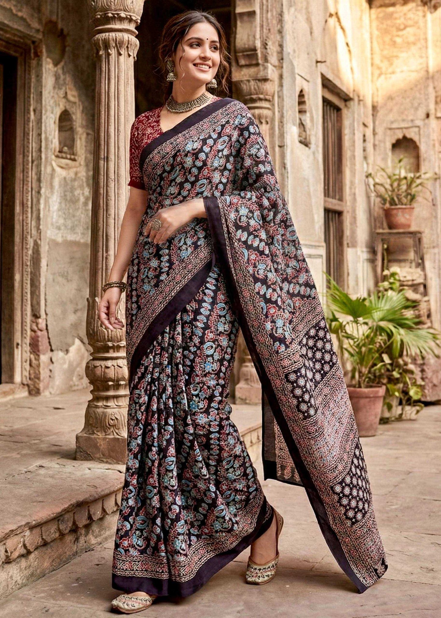 Pure Cotton Designer Saree