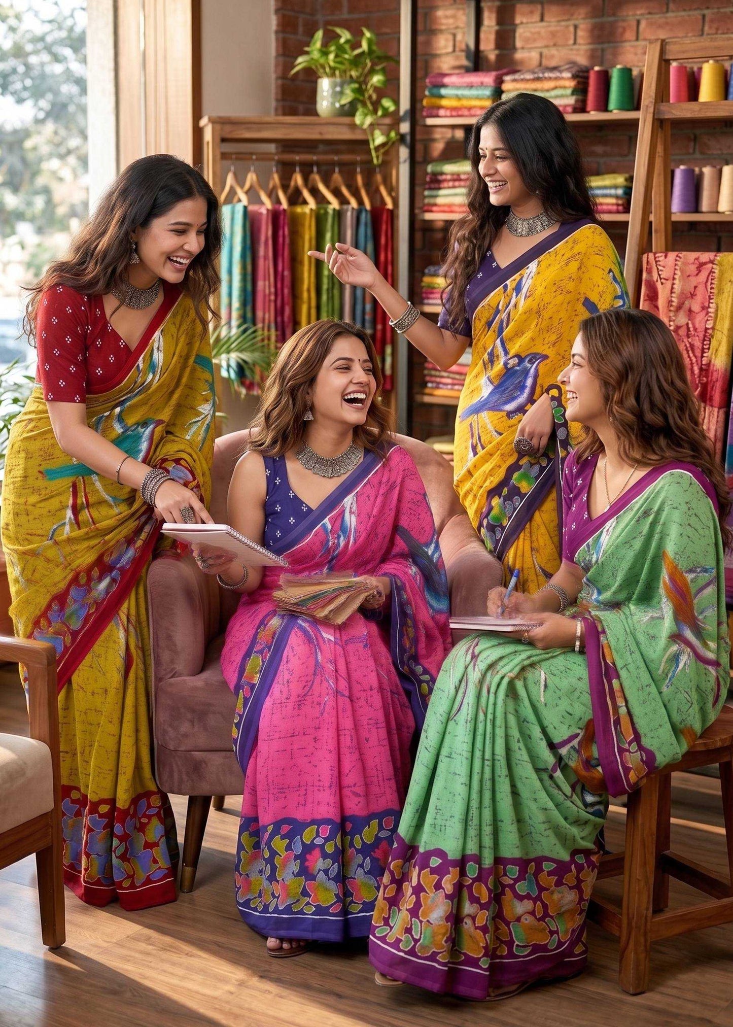 Pure Cotton Hand Printed Saree