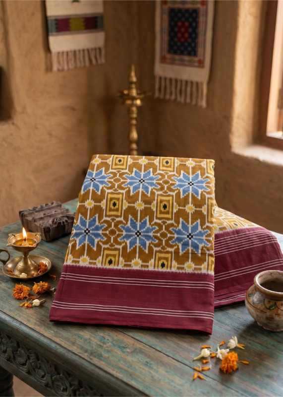 Net Cotton Printed Saree