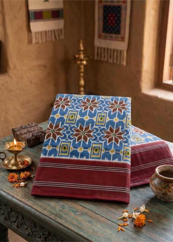 Net Cotton Printed Saree