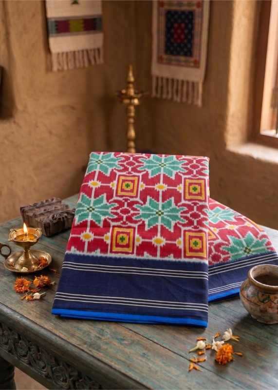 Net Cotton Printed Saree