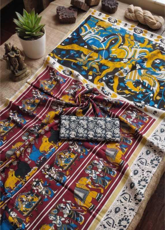 Our Pure Cotton Printed Saree