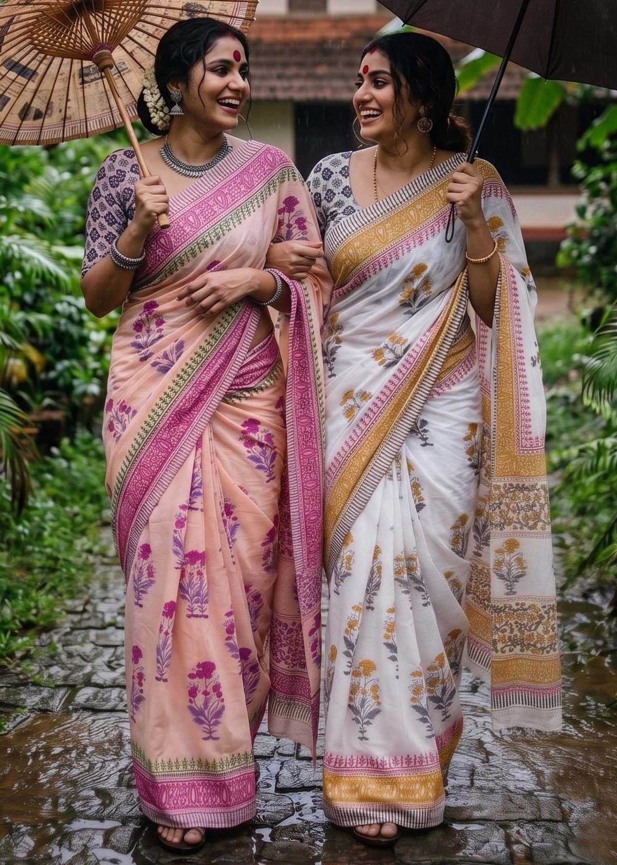 Cotton Hand Work Saree