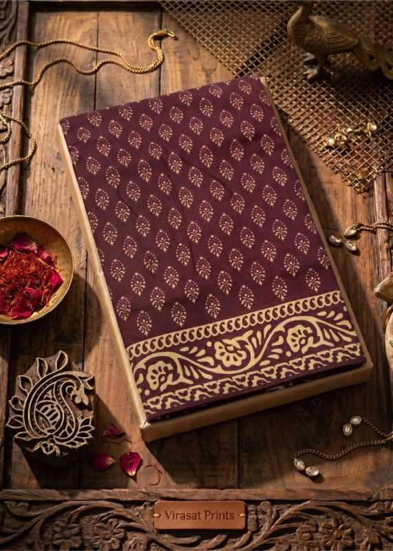 Pre Soft Cotton Designer Saree