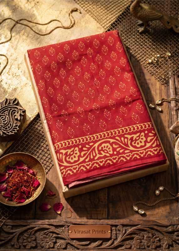 Pre Soft Cotton Designer Saree