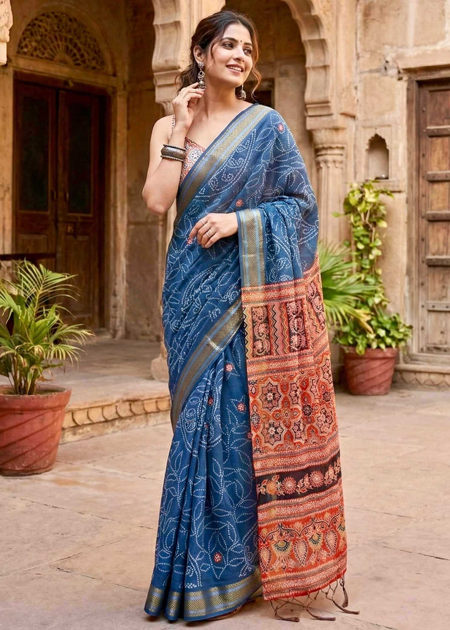 Cotton Printed Saree