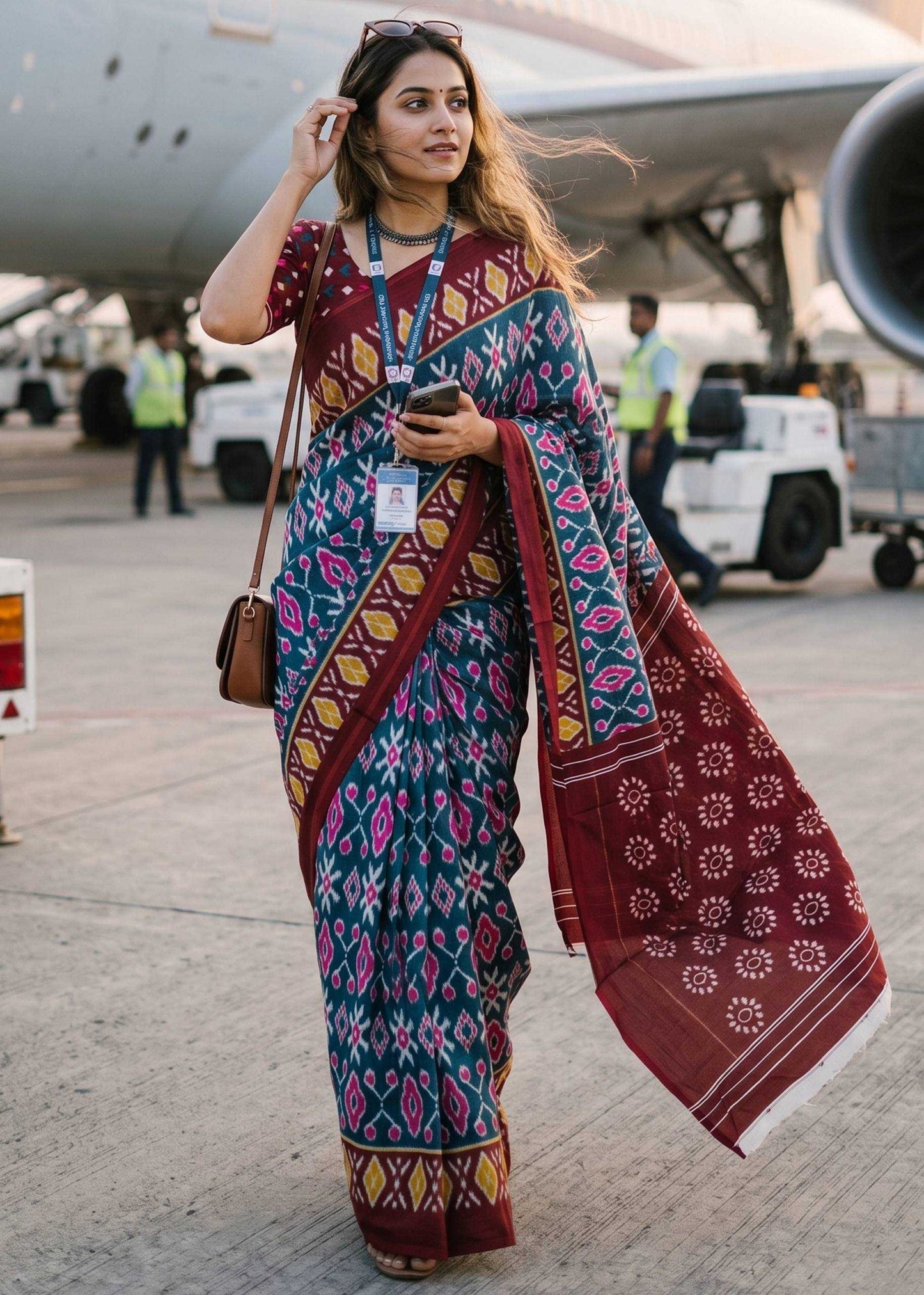 Cotton Linen Saree