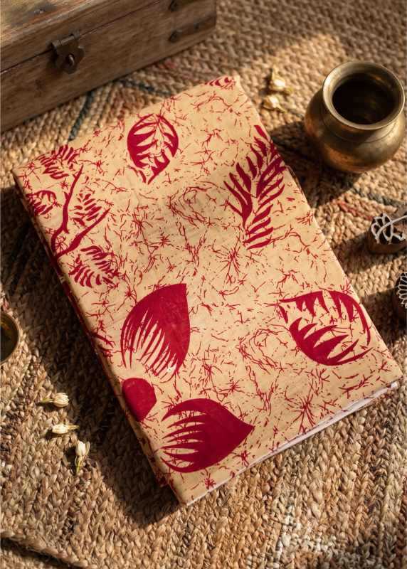 Red Cotton Designer Saree