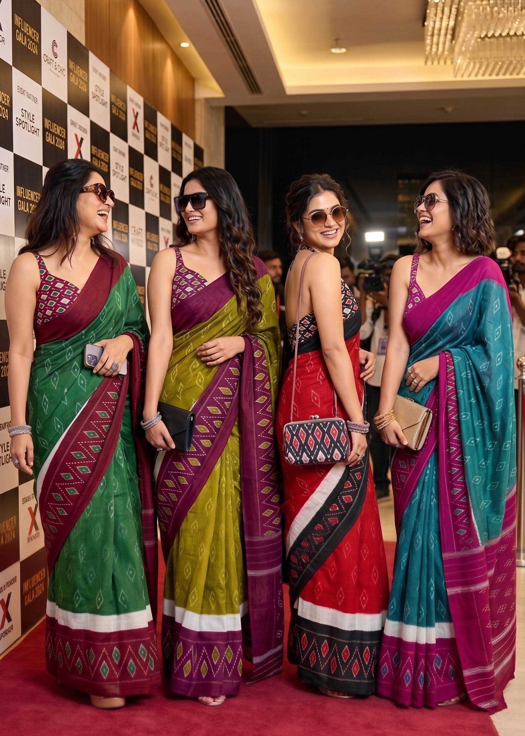 Cotton Ikkat Saree