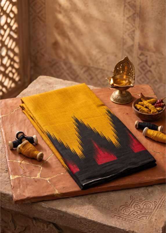 Pure Cotton Block Print Saree