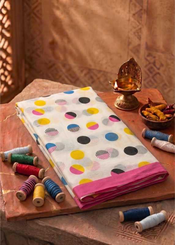 Pure Cotton Block Print Saree