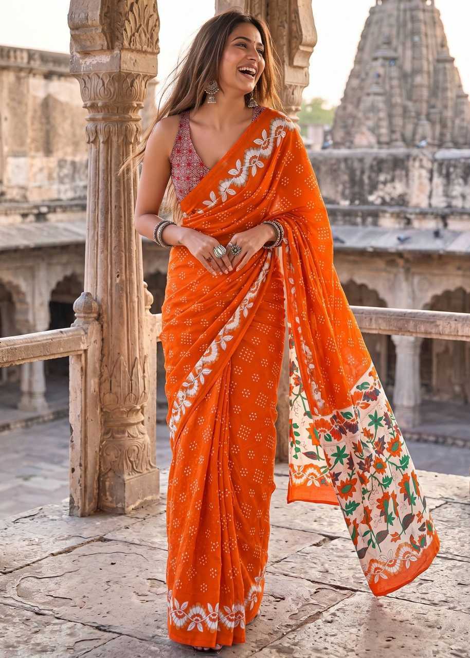 Pure Cotton Designer Saree