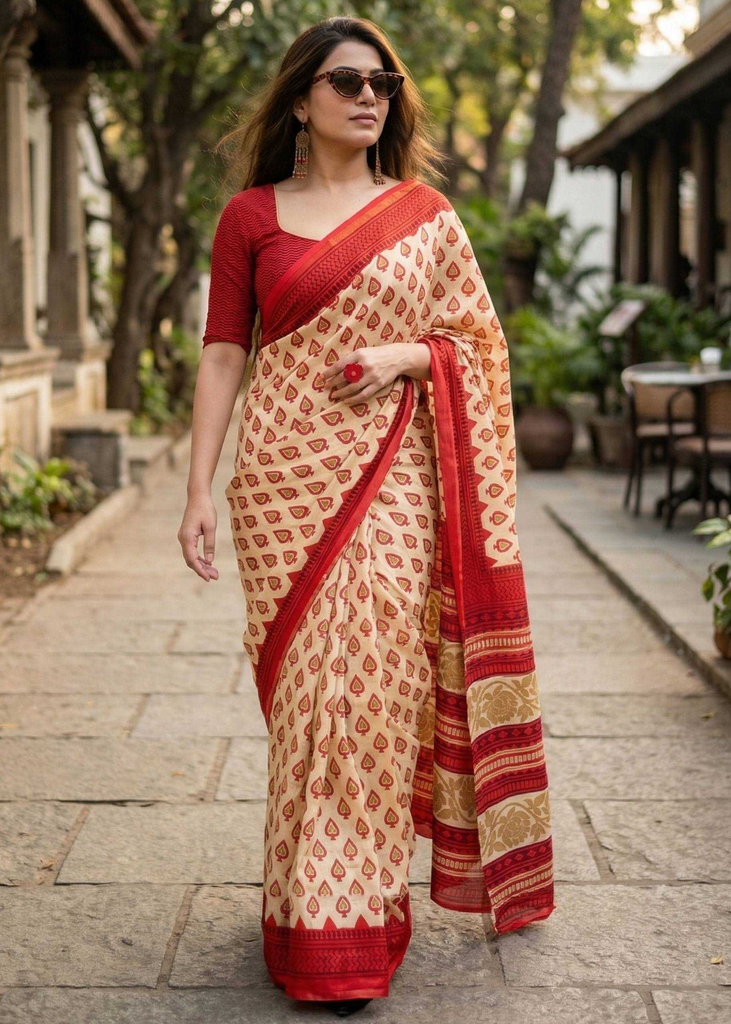 Pure Cotton Designer Saree