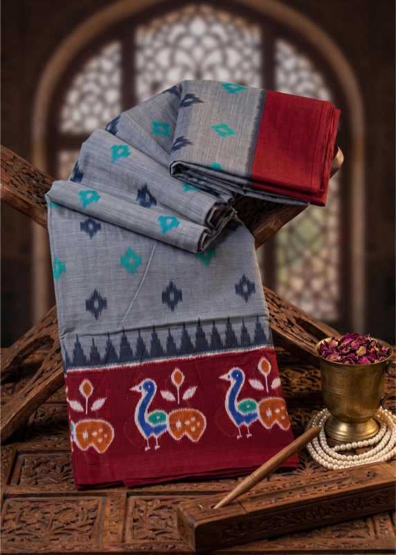 Cotton Ikkat Saree