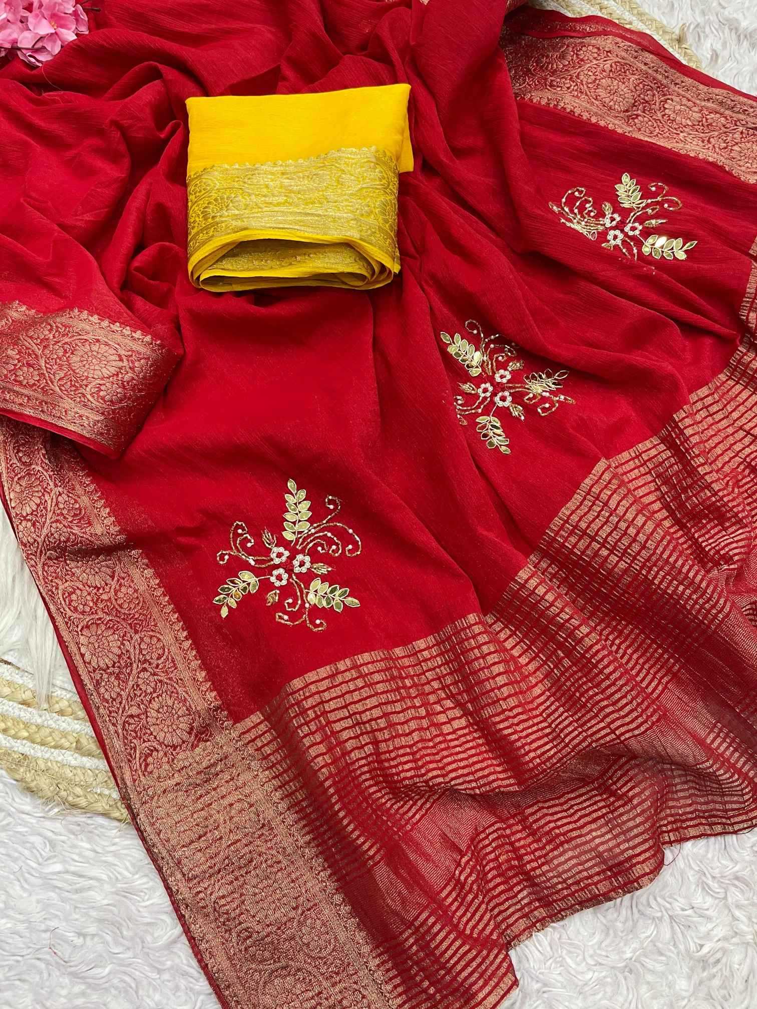Shimmer Silk Handloom Saree