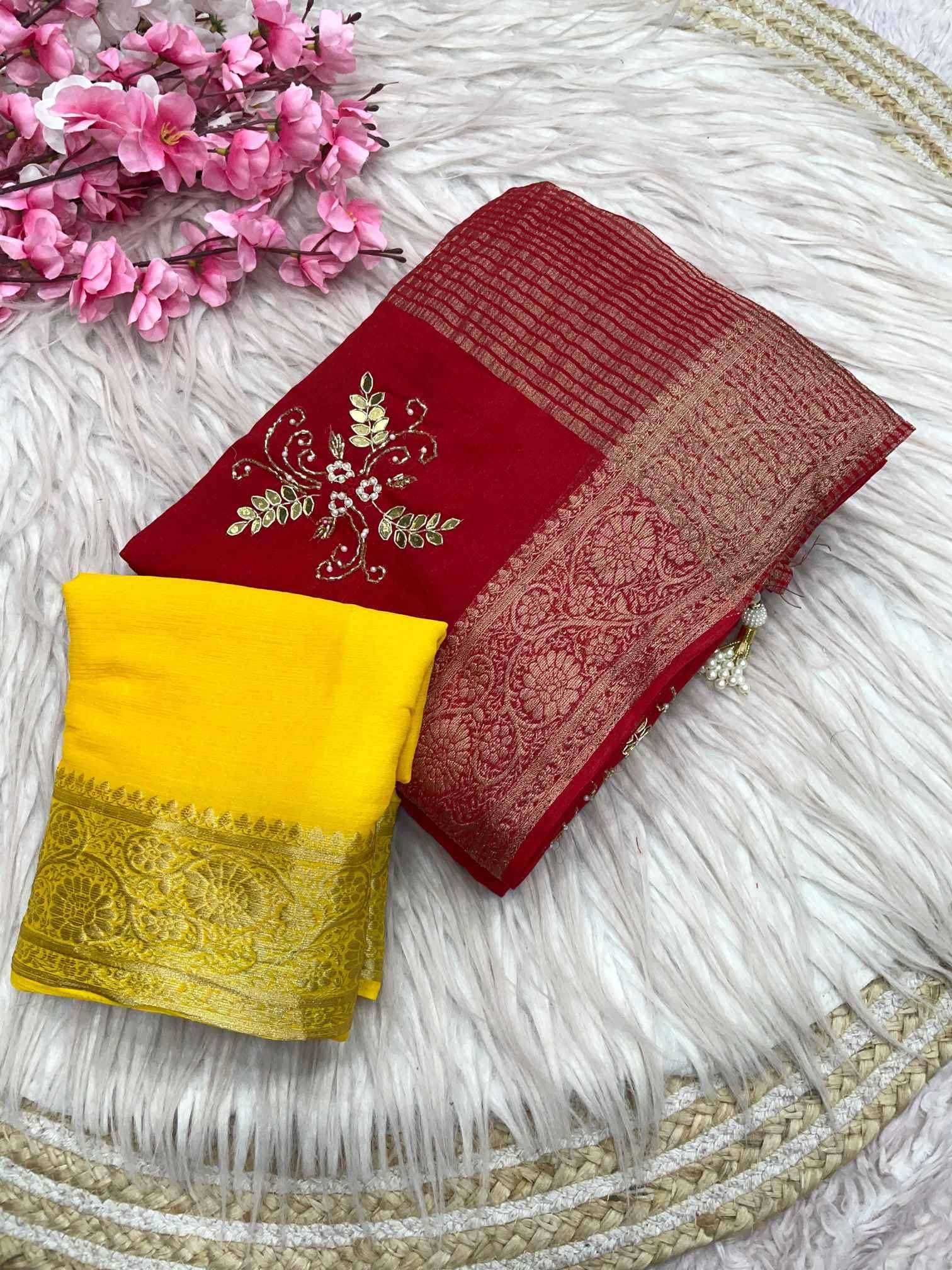 Shimmer Silk Handloom Saree