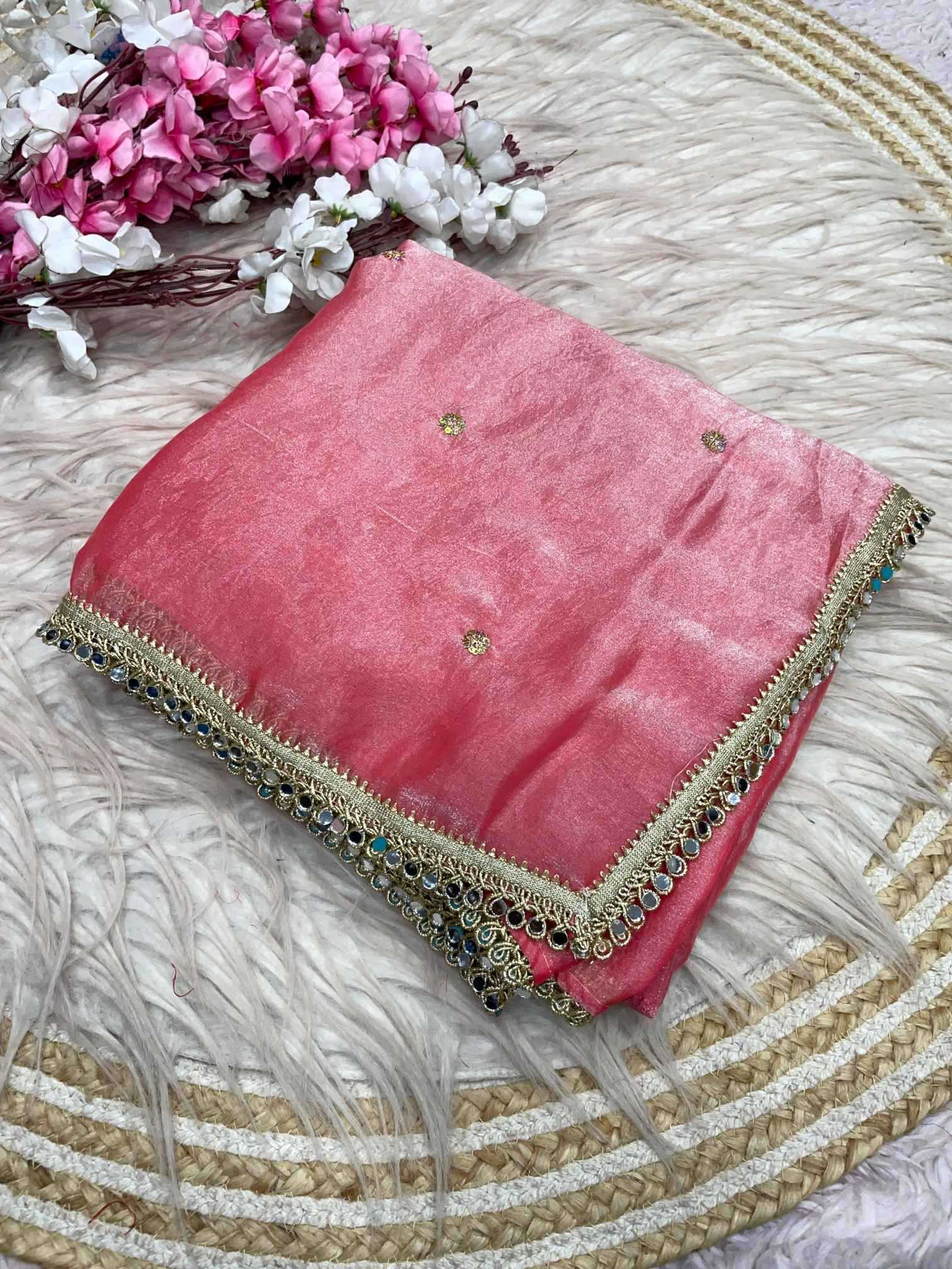 Satin Sequence Saree