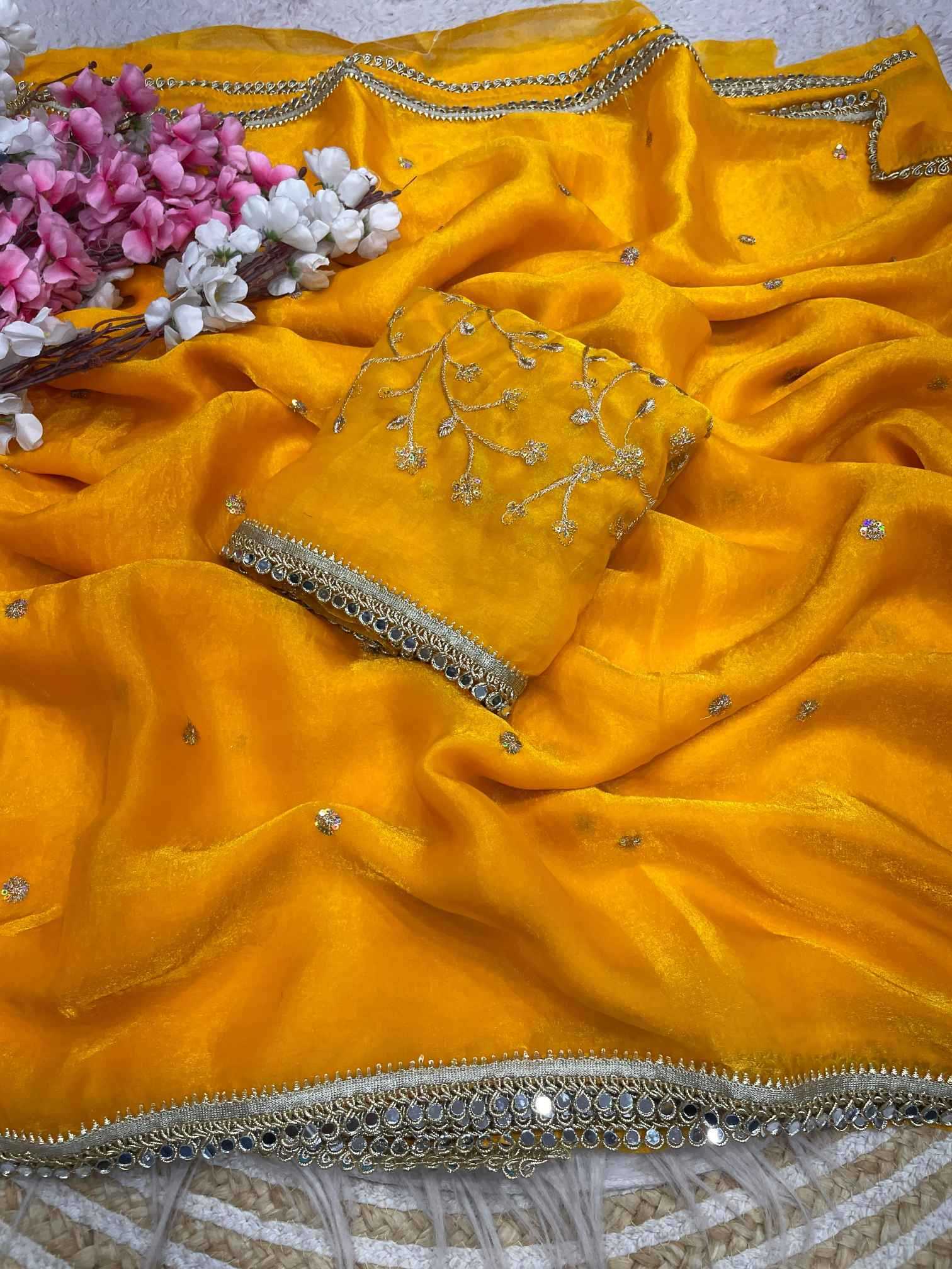 Satin Sequence Saree