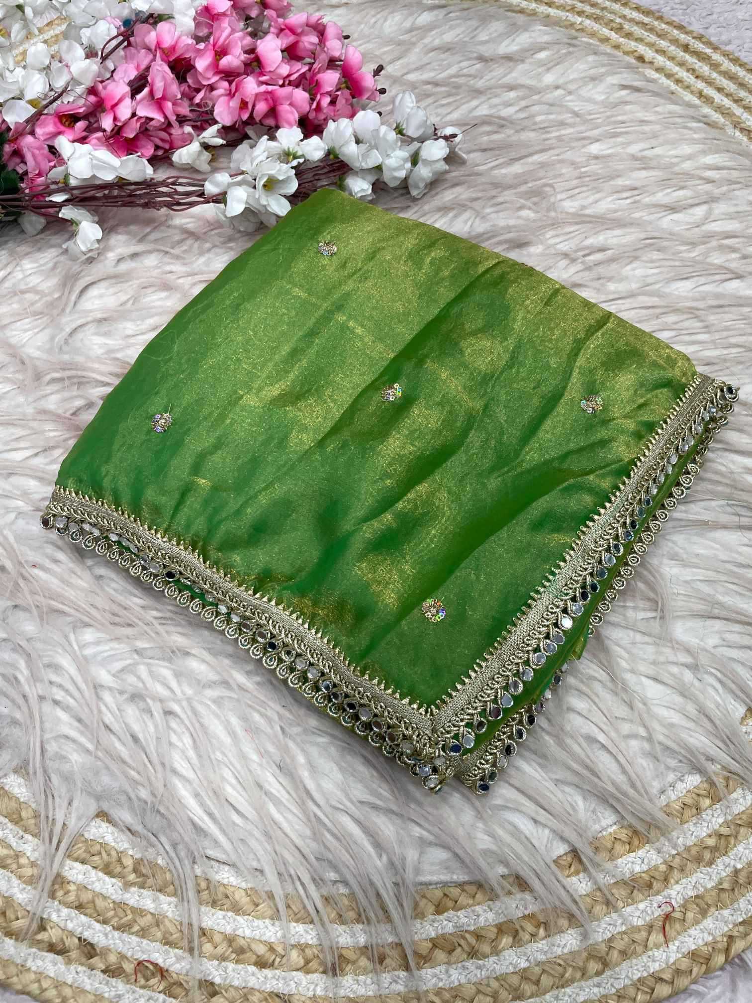 Satin Sequence Saree