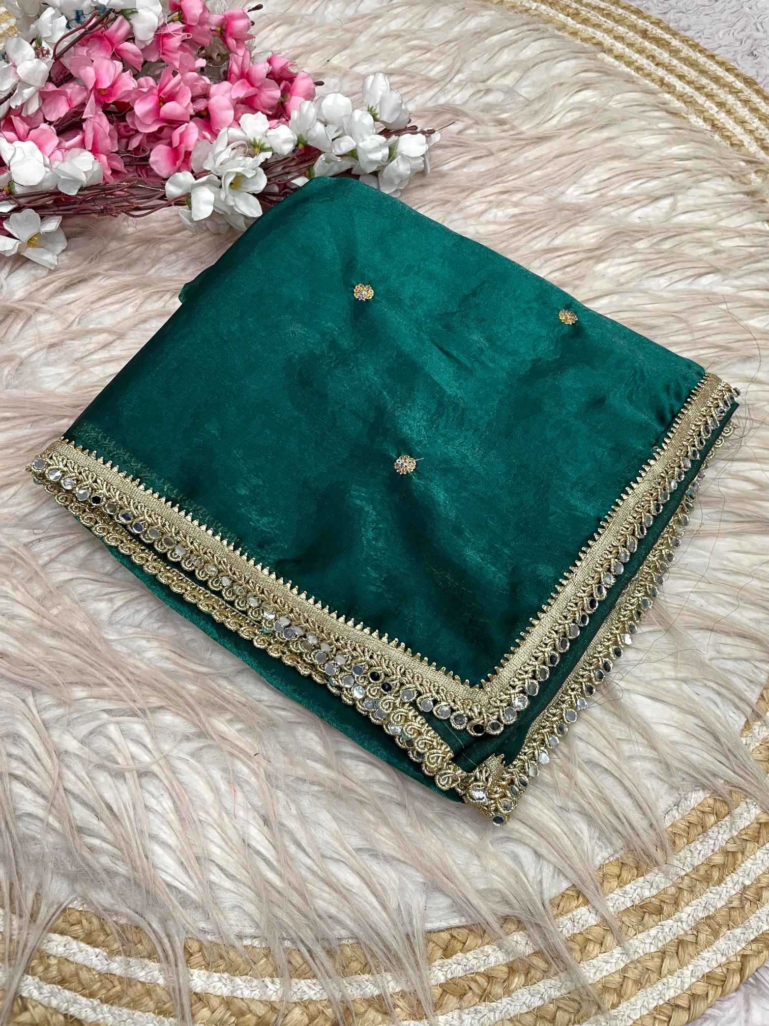 Satin Sequence Saree