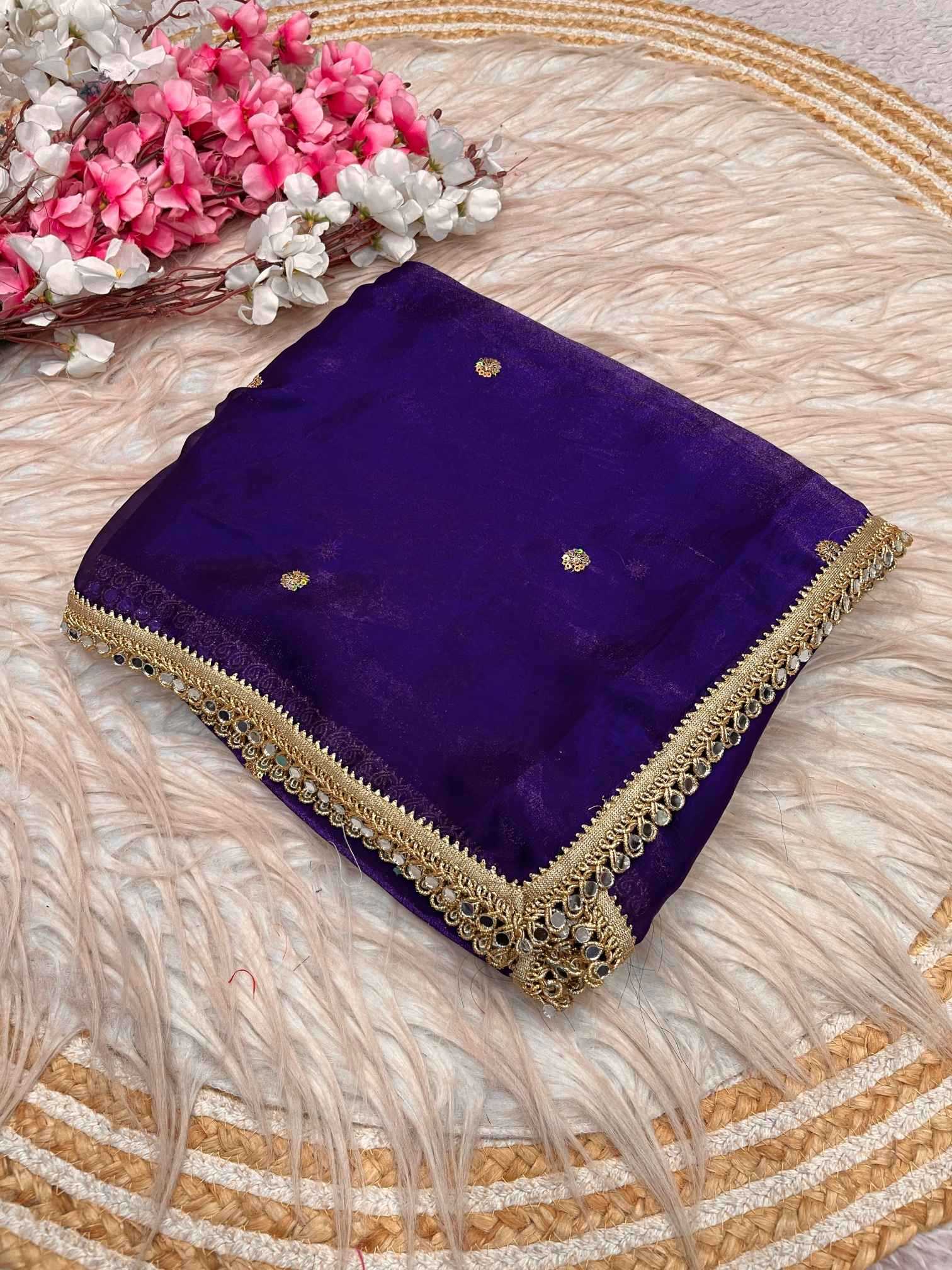 Satin Sequence Saree