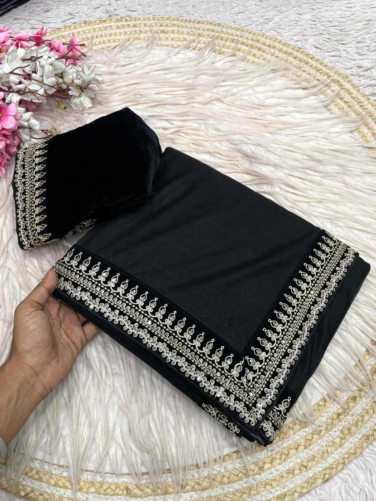 Twill Net Designer Saree