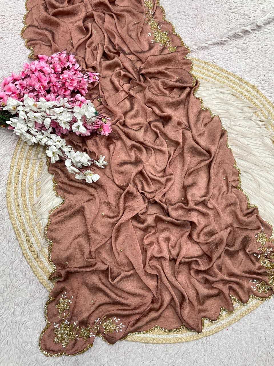Rangoli Silk Designer Saree in Orange