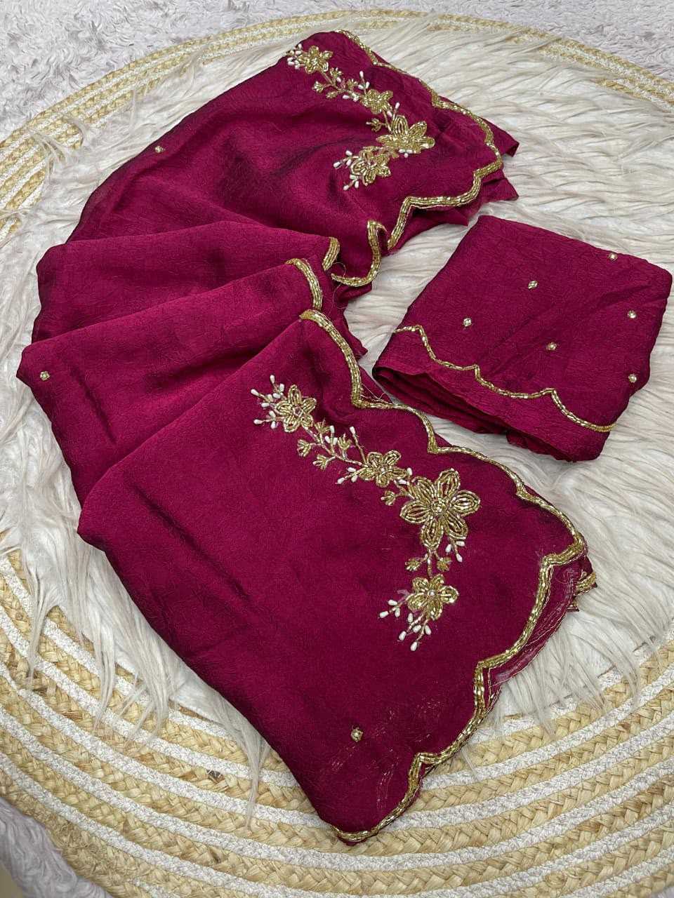 Rangoli Silk Designer Saree in Orange