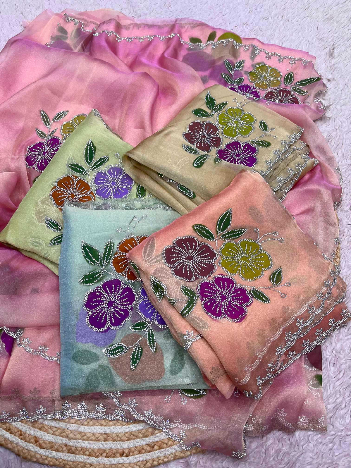 Harika Tissue Silk Printed Saree
