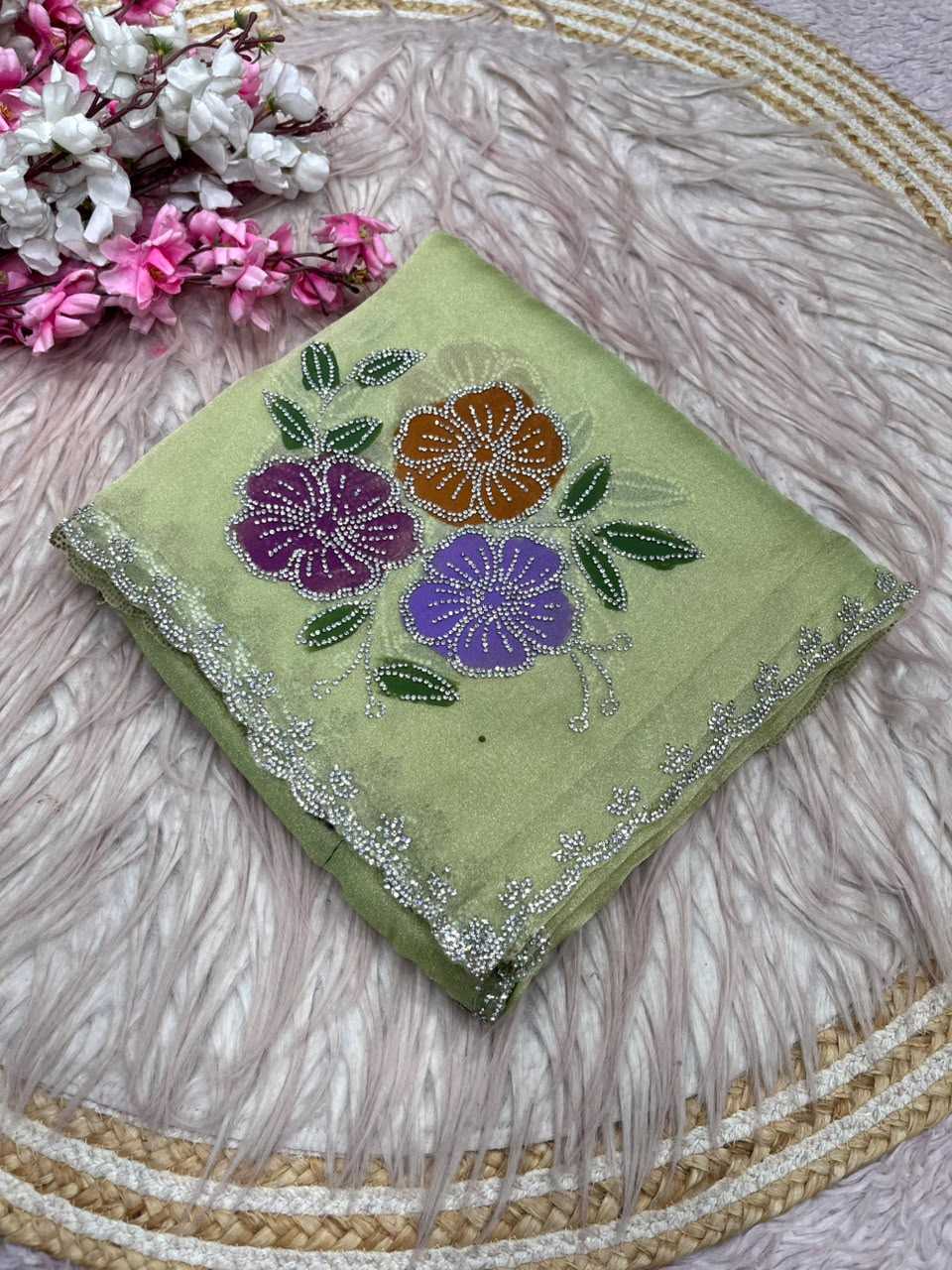Harika Tissue Silk Printed Saree