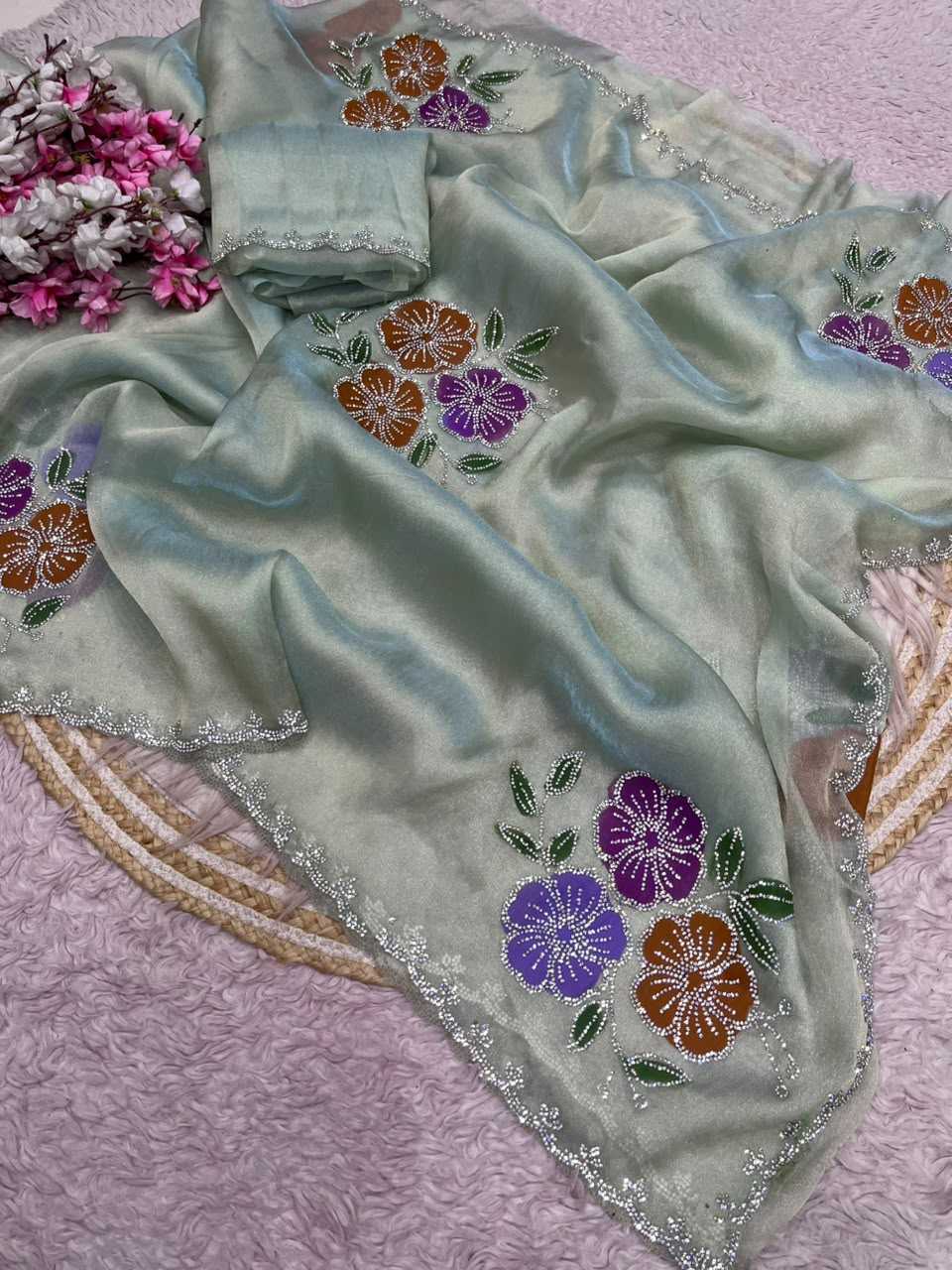 Harika Tissue Silk Printed Saree