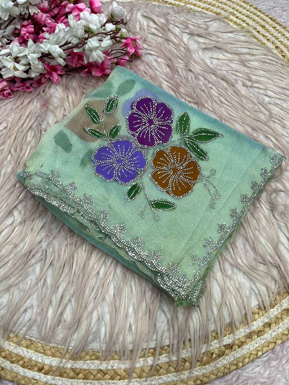 Harika Tissue Silk Printed Saree