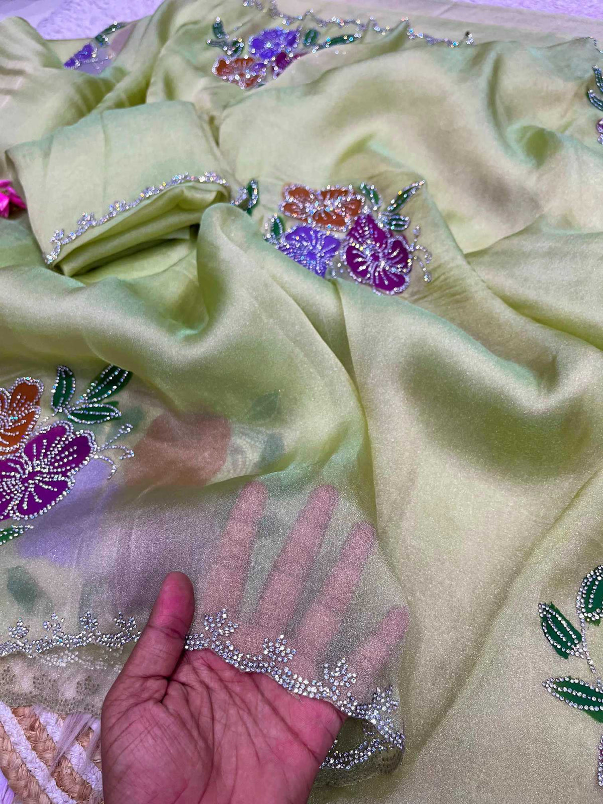 Harika Tissue Silk Printed Saree